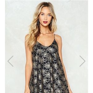 Nasty Gal Spin Out Cobweb Dress Size 2